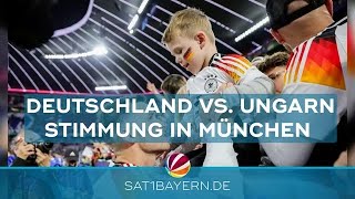 Deutschland gegen Ungarn FußballStimmung in der Münchner Fan Zone [upl. by Erdnassac467]