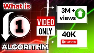 How To Grow YouTube channelwhat is algorithm algorithm youtube [upl. by Yenruogis]