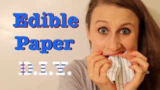 How To Make Edible Paper [upl. by Furnary76]