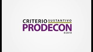 Prodecon Informa Criterio Sustantivo 82018 Operaciones Inexistentes [upl. by Novat]