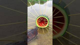 Survival Skills Simple and Useful with Watermelon Turtle 🐢 Trap survival funny simple bushcraft [upl. by Aelahc]