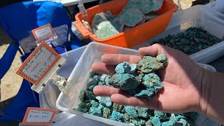 Buena Vista Colorado Gem amp Mineral 2022 part2 Morenci amp Alpine Village Turquoise w Anderson Stone [upl. by Atiekram]