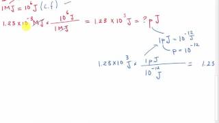 SI Prefixes Conversion Multiply and Divides with 10 to an Exponent [upl. by Lanor306]