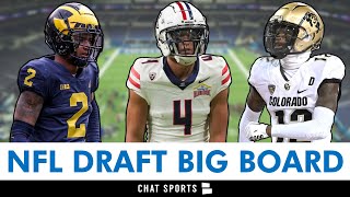 2025 NFL Draft Big Board Dane Brugler’s Top 50 NFL Draft Prospects Ft Travis Hunter amp Will Johnson [upl. by Marilin77]