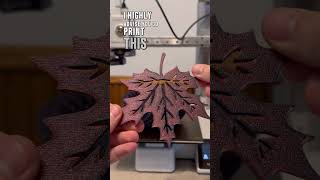 3D Printed Fall Decor 3dprints 3dprinted 3dprint [upl. by Eelanej]