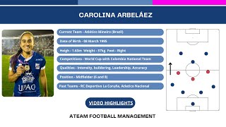 Carolina Arbeláez  Midfielder Highlights [upl. by Edik714]