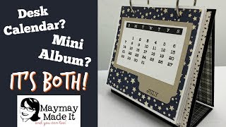 2019 Desk Calendar Turned Mini Album  Creating the Album [upl. by Amalita]