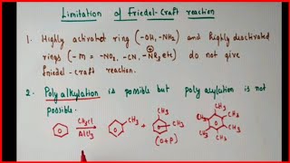 Limitations of FriedelCraft reactionorm2 [upl. by Desdamona]