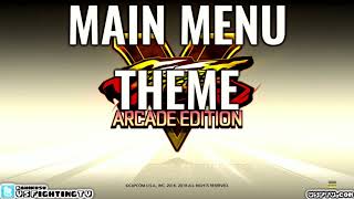 SFV ARCADE EDITION  Main Menu Theme full version [upl. by Simons]