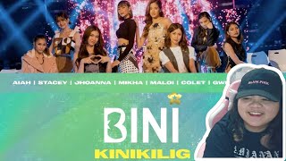 BINI  Kinikilig Lyrics amp Performance Video  Reaction [upl. by Mcnelly]