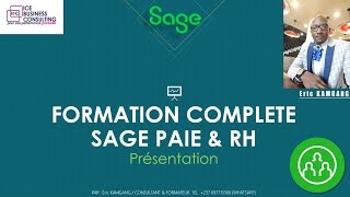 SAGE PAIE amp RH  FORMATION COMPLÈTE SUR LOGICIEL présentation des leçons et introduction générale [upl. by Antipus]