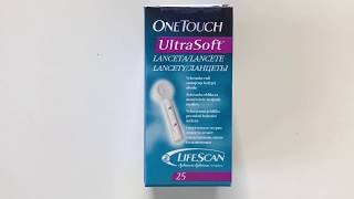 Ланцеты OneTouch UltraSoft [upl. by Gnauq]