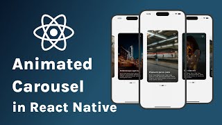 React Native Animated Carousel Tutorial  FlatList  Image Slider  Swiper [upl. by Nitsuj]