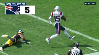 Top 10 Patriots plays  2022 season [upl. by Ahsenet378]