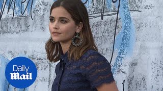 Jenna Coleman stuns in navy blue gown at Serpentine party [upl. by Zela423]