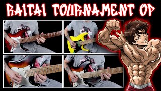 BAKI  Jonetsu wa Oboeteiru Raitai Tornament OP  guitar cover [upl. by Culhert]