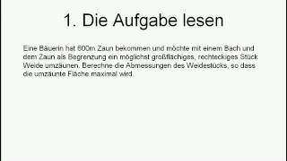 Textaufgabe zur quadratischen Ergänzung  Mathematik  Funktionen [upl. by Hannan208]