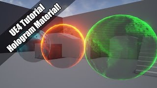 UE4  Tutorial  Hologram Material Request [upl. by Friedberg125]