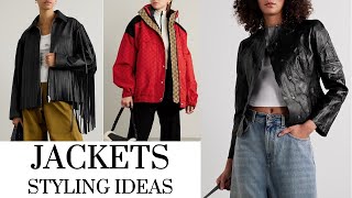 JACKETS STYLING IDEAS jacket style shopping [upl. by Latsirk]