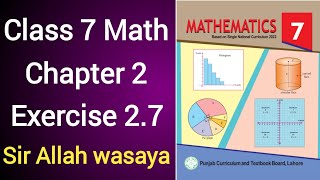 Class 7 Math New Book Chapter 2 Exercise 27  Class 7 Math New Book Unit 2 Exercise 27 [upl. by Acnayb]