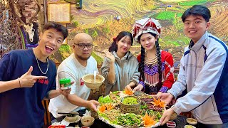 Pơ vlog  pơ đưa cô em chồng về thưởng thức mẹt lợn nhà hàng SaPa Tv [upl. by Affer445]