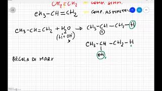 05 Addizione elettrofila degli alcheni [upl. by Ahtiek]
