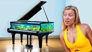 I Turned my Piano into a Fish Tank [upl. by Ahsihat339]