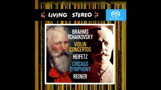 BRAHMS Violin Concerto in D major op 77  Heifetz · Reiner · Chicago Symphony Orchestra [upl. by Ivz]