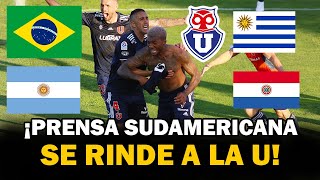 ¡ASÍ REACCIONÓ LA PRENSA SUDAMERICANA a la ÉPICA REMONTADA DE LA U ante La Calera [upl. by Posner902]