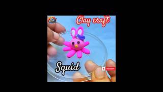 Squid claycraft clayart clay art shorts ytshorts [upl. by Arron237]