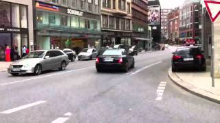 LOUD Maserati Quattroporte Sport GTS take off in Hamburg [upl. by Ecnedac980]