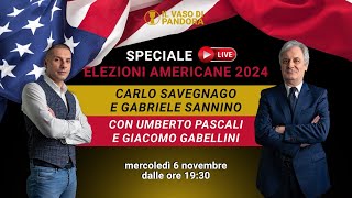 SPECIALE ELEZIONI USA 2024  C Savegnago G Sannino G Gabellini U Pascali [upl. by Dami]