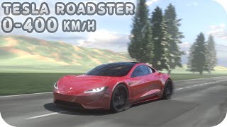 TESLA ROADSTER  0400kmh Acceleration  2021 [upl. by Newo51]