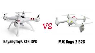 Bayangtoys X16 GPS VS MJX Bugs 2 B2C Indonesia [upl. by Ettennaj]