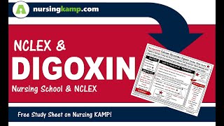 What are Calcium Glycosides and lanoxin Cardiac Meds Digoxin Nursing KAMP NCLEX 2020 [upl. by Ardnaxela]