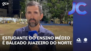 Estudante do ensino médio é baleado de raspão na cabeça em Juazeiro do Norte  Jornal da Cidade [upl. by Iddet]