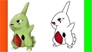 How To Draw Larvitar  Pokemon [upl. by Llerraf522]