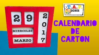 Como hacer un calendario  TAP ZONE [upl. by Leach]