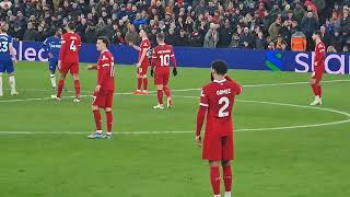 Conor Bradley Score for Liverpool 41 Chelsea  Checking VAR Offside foul 310124 [upl. by Ramar]