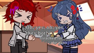 They both reached for the gun ┆Danganronpa ┆SPOILERS ┆ft ⚾️ Leon and Sayaka 🎤 [upl. by Imled]