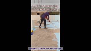 Procedure Roof Waterproofing with Dr Fixit Roofseal Classic [upl. by Gillespie252]