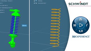 Federn und andere flexible Teile in CATIA 3DEXPERIENCE [upl. by Perceval946]