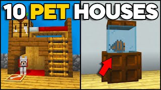 Minecraft 10 Pet Houses Easy [upl. by Eak]