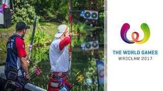 Partial session Barebow field archery finals  Wroclaw 2017 World Games [upl. by Denyse693]