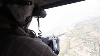 UH1Y Venom Door Gunner Marine HMLA 469 over Helmand Afghanistan [upl. by Jann]