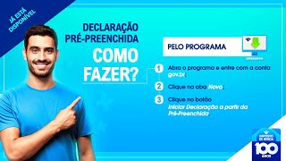 Declaração Prépreenchida [upl. by Anaib]