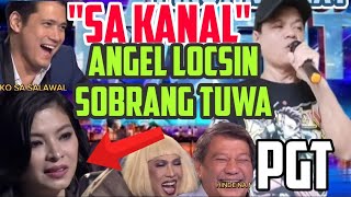 MISS ANGEL SOBRANG TUWA  SA KANAL AKOY NAHULOG [upl. by Halsy687]