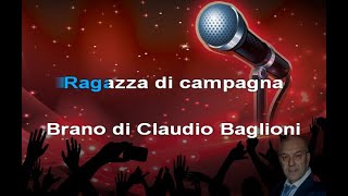 Ragazza di campagna KARAOKE Claudio Baglioni [upl. by Eleumas678]