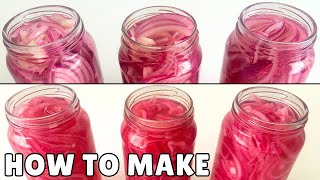 Pickled Red Onions Easy Recipe ASMR [upl. by Albur468]