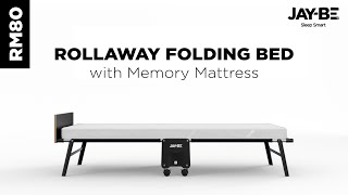 JayBe RM80 Rollaway Folding Bed with Memory Mattress [upl. by Idissak990]